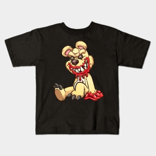 Creepy Teddy bear Kids T-Shirt